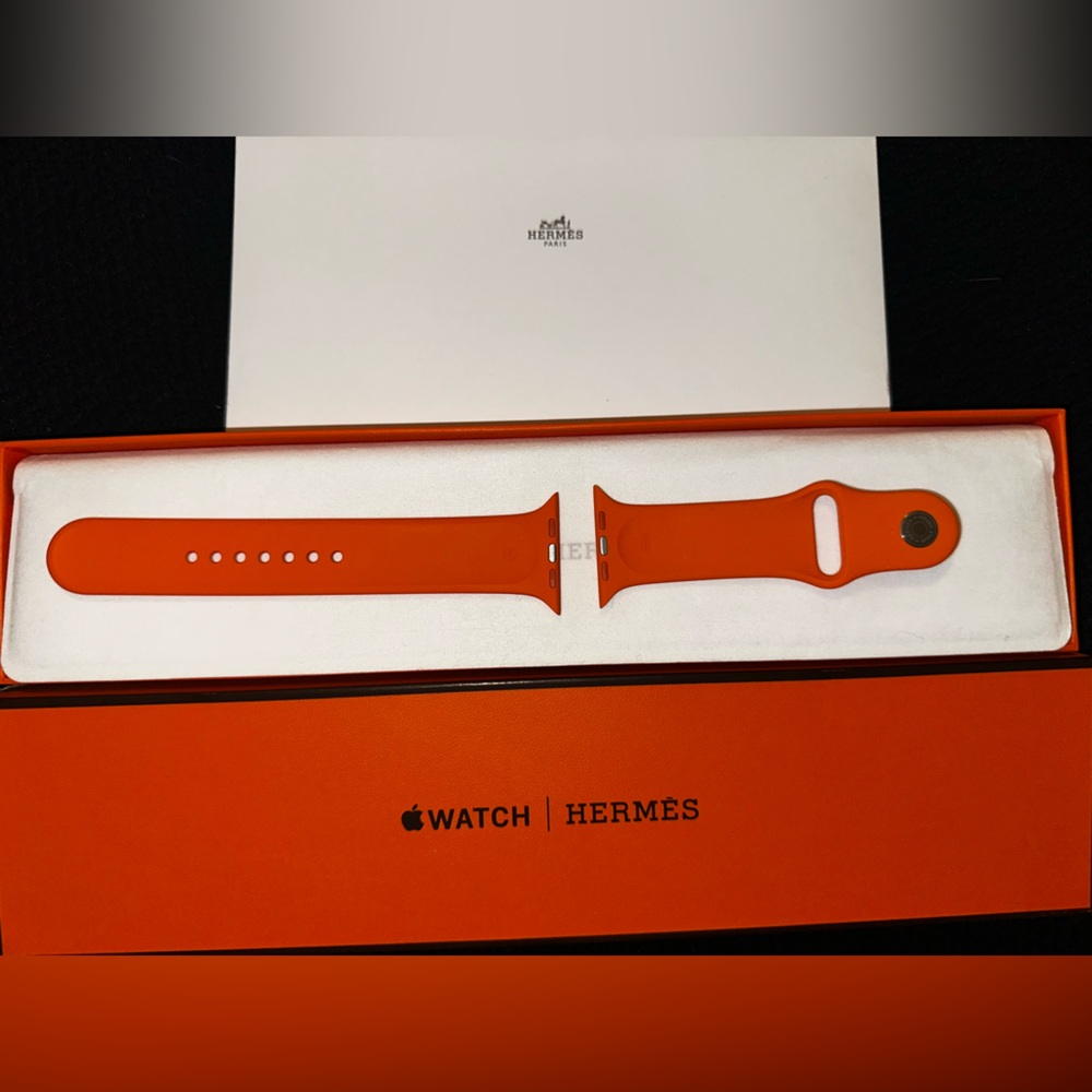 Hermès Orange Sport Band for Apple Watch - Unisex One Size